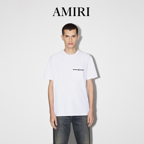 AMIRI 早春男装系列 LOGO印花T恤 - 图0