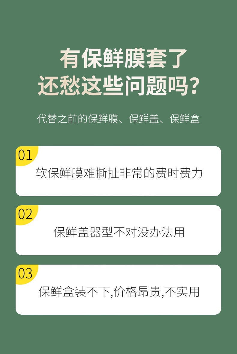 食品级一次性保鲜膜套厨房冰箱剩菜专用碗盘罩松紧口保鲜膜袋家用 - 图1