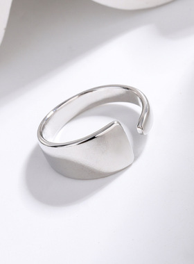 新品简约气质时尚开口不规则戒指女小众设计个性时尚冷淡风指环