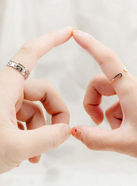 抖音同款二合一紧箍咒戒指可拆开情侣戒指环手饰戒指套装饰品