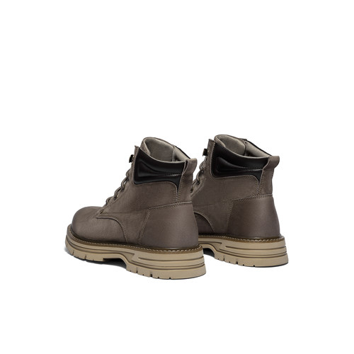 森达马丁靴男2025冬新商场同款户外机车风休闲工装皮靴2AK01DD5 - 图2