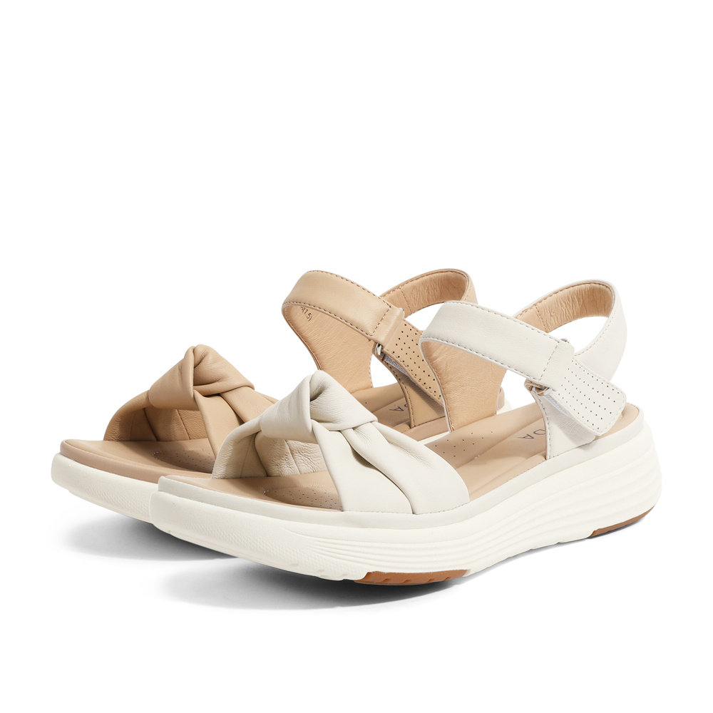 森达皮凉鞋女鞋夏商场同款舒适厚底软底羊皮休闲凉鞋SLV02BL4,淘宝优惠券,粉丝福利购,淘宝优惠卷