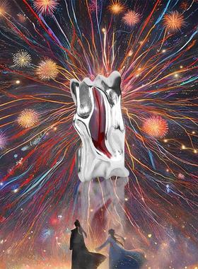 虞书欣同款永夜星河法器戒指慕声