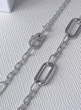 原版定制邓为同款纯银项链情侣潮