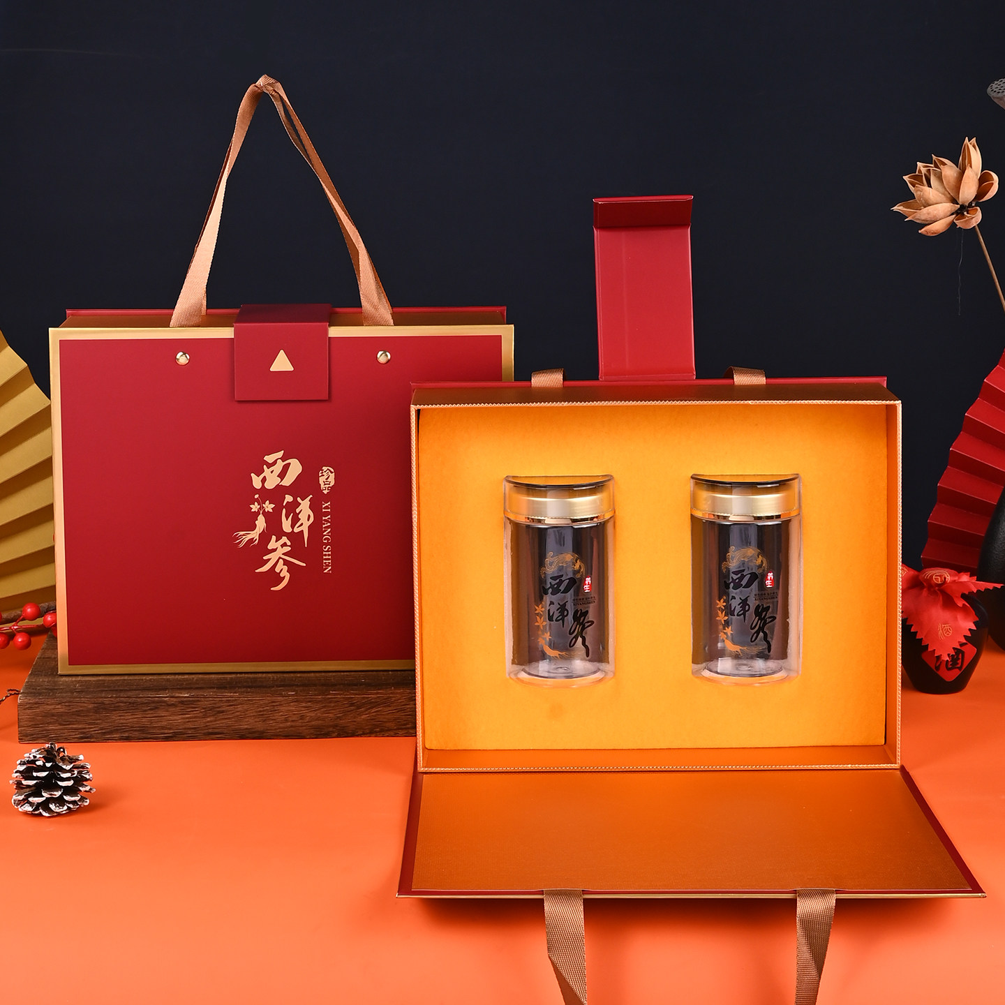 灵芝粉包装盒高档名贵礼品礼盒定制小批量高端铁皮石斛礼品盒空盒,淘宝优惠券,粉丝福利购,淘宝优惠卷