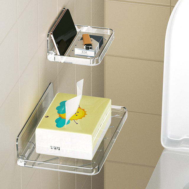 Folding rack wall hanging storage box bathroom