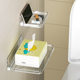 Folding rack wall hanging storage box bathroom
