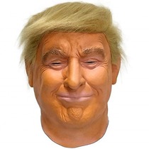 Mask Adult Full Face Silicone Male Funny Trump Mask Halloween Latex Carnival Party Christmas Performance Costume