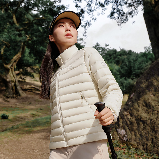 Spare ribs down jacket outdoor 90 goose down lightweight and slimming