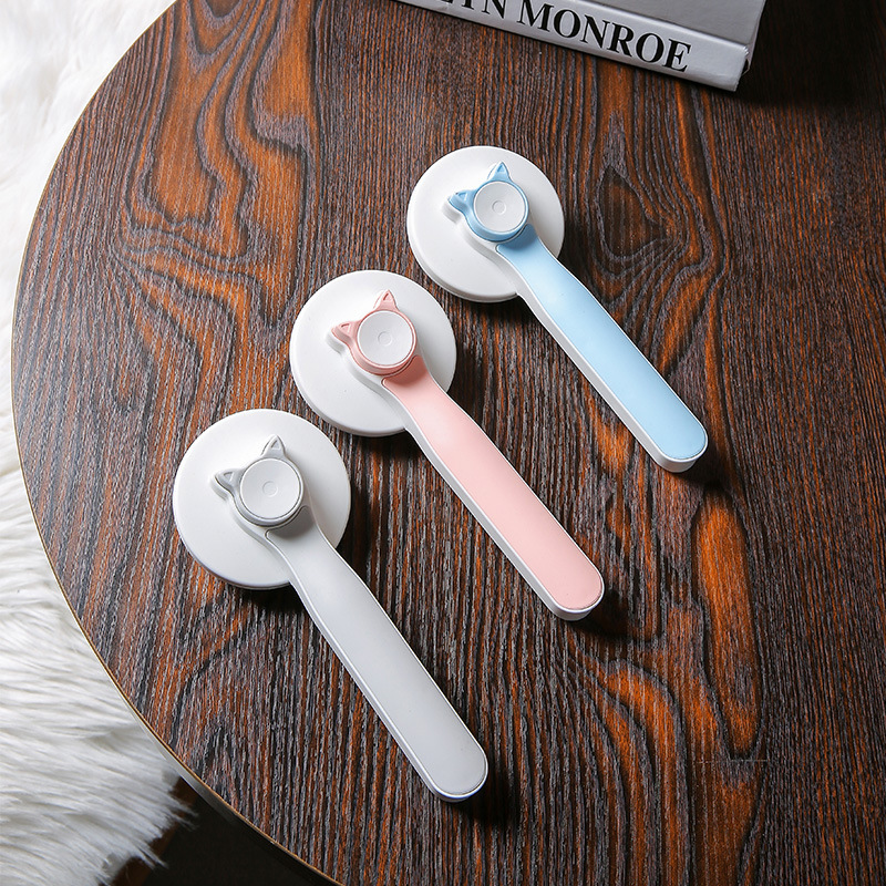 猫耳梳子去浮毛猫咪梳毛刷清理神器专用猫饼制作器宠物狗毛梳子 - 图0