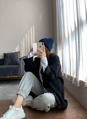逛街毛线帽女针织加厚纯色冬季