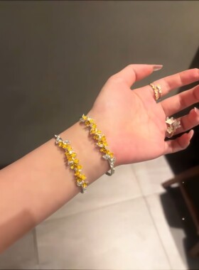 月桂花轻奢手镯小众精致送女友礼物手饰2025新款手链饰品高颜值