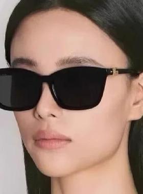 复古窄偏光遮阳墨镜女生款太阳眼镜适合小脸方圆脸高级感旅游拍照
