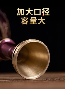 速发黄家雕花瓶供佛插花瓶观音净水干花瓶佛培养铜用摆件供奉水具