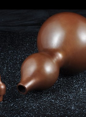 速发紫铜葫芦摆件开盖空心客财葫芦摆设家居招柜酒柜电视厅装饰品