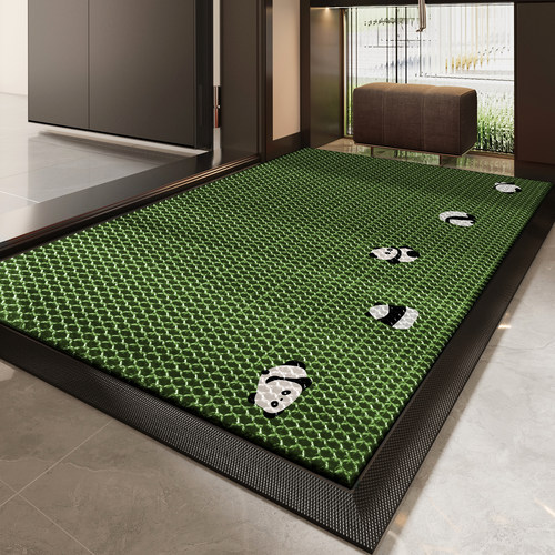 2025新款入户门地垫弹力丝玄关大门口进门脚垫子加厚防滑除尘地毯 - 图3