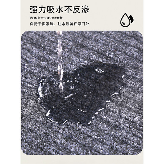 Серый коврик для входной двери, входная дверь, грязеотталкивающий, не моющийся коврик для ног, бытовой противоскользящий коврик для наружной двери, ковер для входной двери