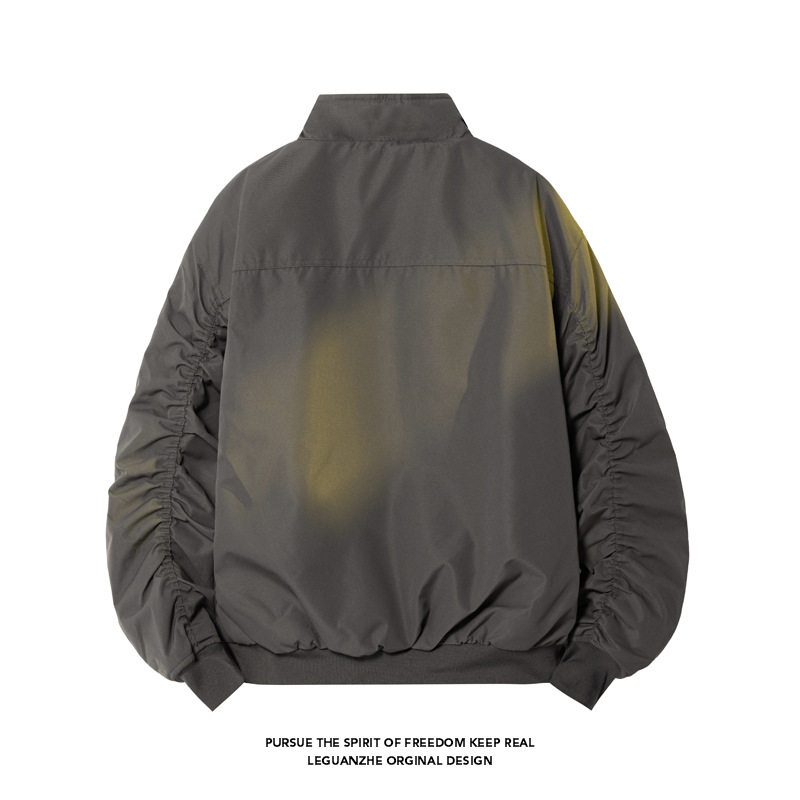 美式复古飞行员夹克棉服男cleanfit高级感痞帅短款棉衣加厚外套潮,淘宝优惠券,粉丝福利购,淘宝优惠卷