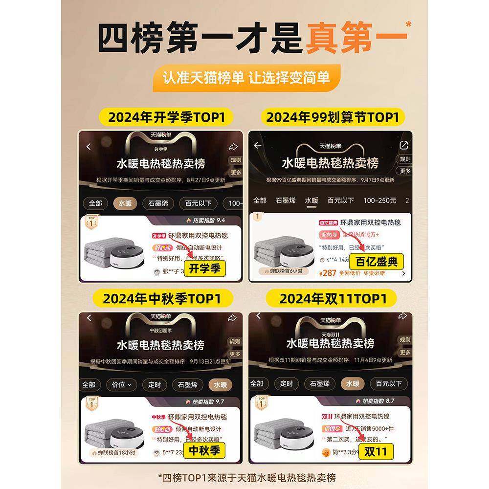 环鼎水暖电热毯双人电褥子单人水循环炕2025新款水热毯水床垫全套,淘宝优惠券,粉丝福利购,淘宝优惠卷