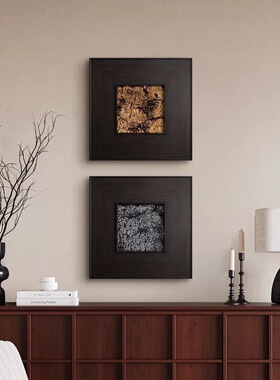 皮草法式复古风客厅装饰画餐厅挂画玄关卧室床头画中古风装饰画