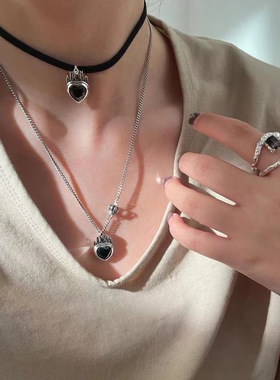 Yooper纯银女轻奢复古小皇冠项链