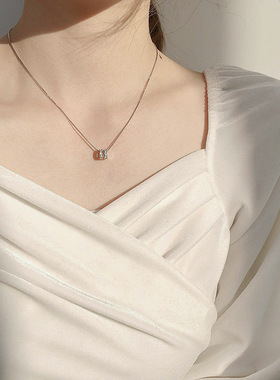 YOOPER正品纯银小蛮腰项链女吊坠