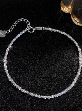 波光粼粼女S925银时尚简约手链