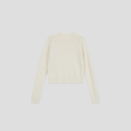 【甄选折扣】JIL SANDER 秋冬女士 绵羊毛长袖圆领针织衫毛衣 - 图0