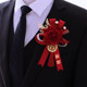 Chinese cheongsam Xiuhe bride and groom wedding corsage