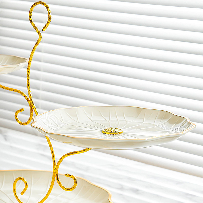 轻奢多层塑料水果盘客厅茶几家用装饰品前台高档甜品台点心糖果盘,淘宝优惠券,粉丝福利购,淘宝优惠卷