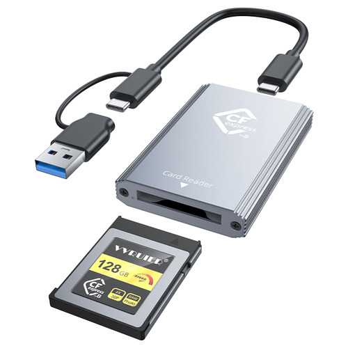 高速CFexpress内存卡读卡器1000MB/s影像快传Type B卡3.2接口8K读取USB铝合金金属材质耐用手机平板电脑通用 - 图3