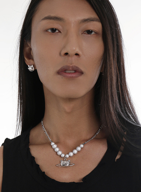 和猫原创设计小众星球项链男女