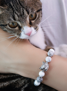 和猫手串男高级设计情侣礼物