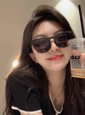 新款折叠太阳眼镜女网红同款偏光遮阳墨镜男小红书气垫眼镜盒