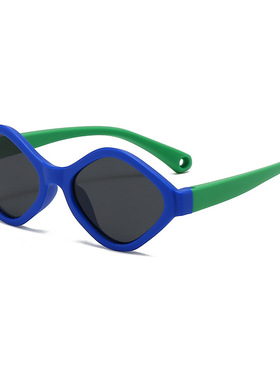 儿童夏季遮阳防紫外线墨镜男女宝宝韩版多巴胺眼镜硅胶遮光太阳镜