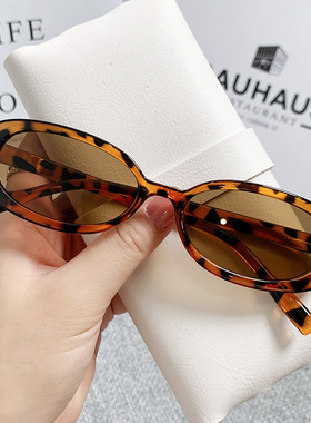 新款欧美太阳镜猫眼小框个性潮网红素颜街拍墨镜遮阳眼镜防紫外线