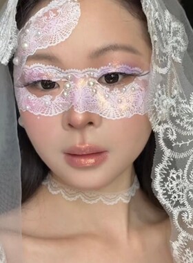 一秒成妆蕾丝纹身贴COS出片