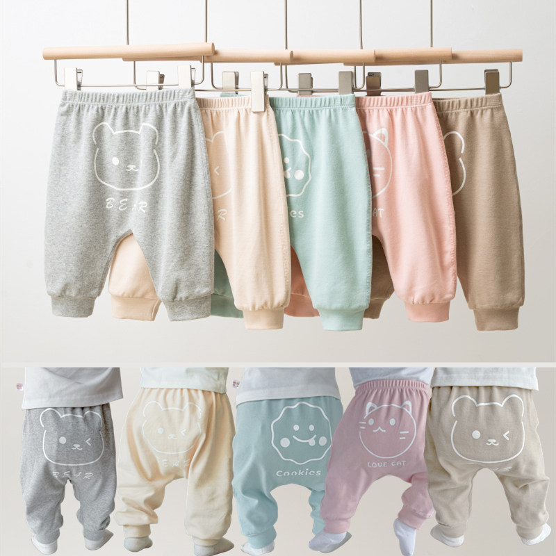 婴儿裤子春秋款男女宝宝卡通印花长裤儿童休闲裤儿童中腰束脚裤子,淘宝优惠券,粉丝福利购,淘宝优惠卷