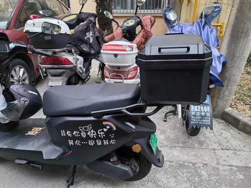 适用雅迪T35-M/H后尾架碳钢加厚货架尾架储物箱后备箱改装配件 - 图2