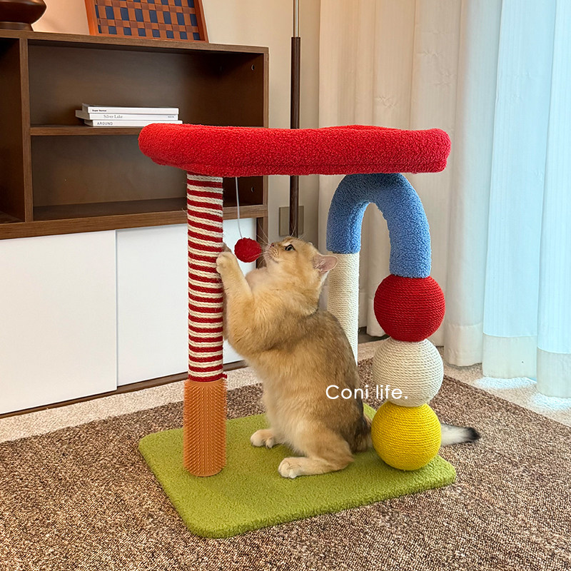 Coni life猫爬架猫窝一体剑麻猫抓柱猫架子小型不占地猫玩具用品,淘宝优惠券,粉丝福利购,淘宝优惠卷