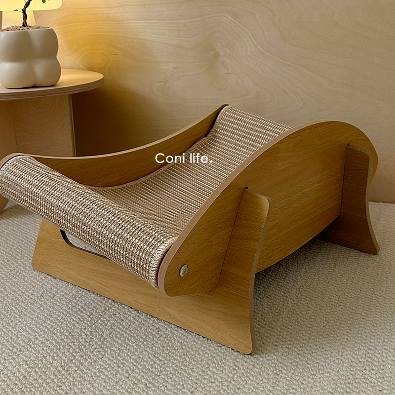 Coni life剑麻猫抓板猫咪窝沙发一体躺椅耐磨不掉屑四季通用猫垫 - 图3
