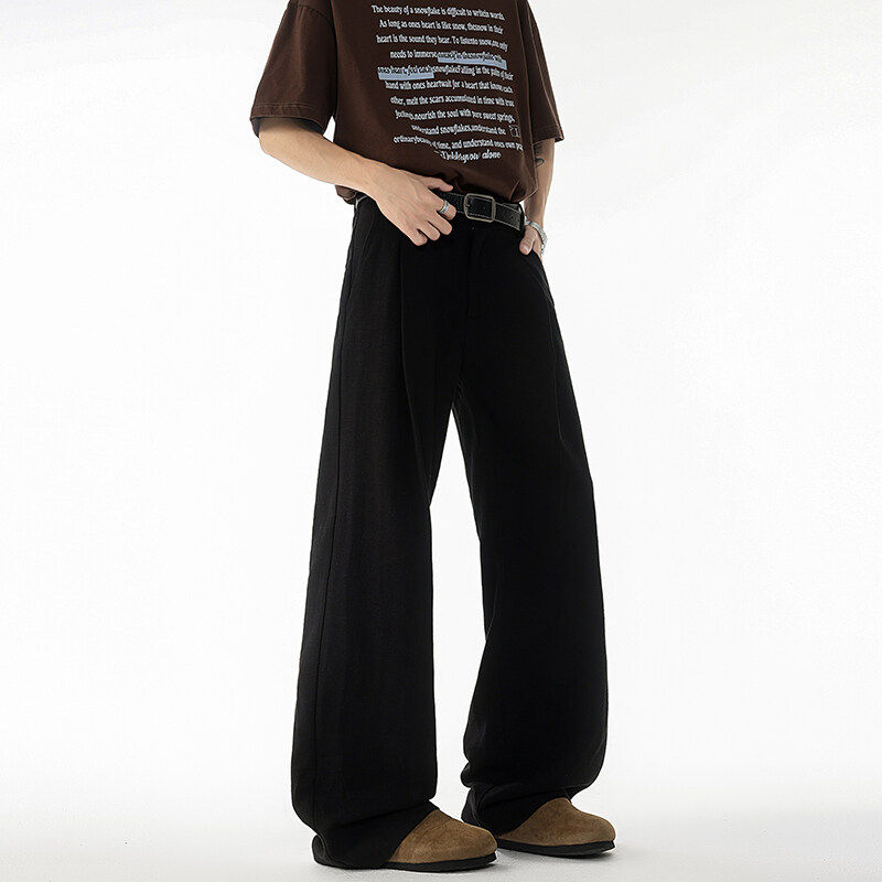 加长版西裤垂坠感休闲西装裤子男微喇裤弯刀直筒阔腿裤115cm120cm,淘宝优惠券,粉丝福利购,淘宝优惠卷