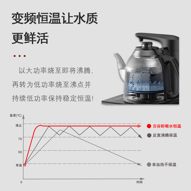 吉谷烧水壶高端茶台一体嵌入式煮茶智全能自动上水泡茶专用电茶壶,淘宝优惠券,粉丝福利购,淘宝优惠卷