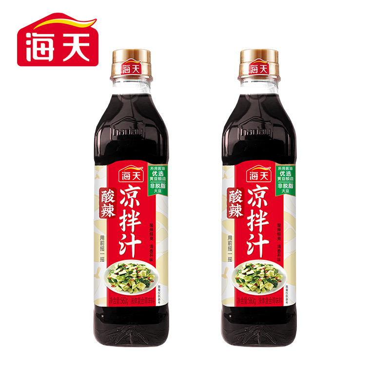 凉拌汁海天家常酸辣美食凉拌菜调味汁560g鲜爽家用凉菜正品多仓 - 图3