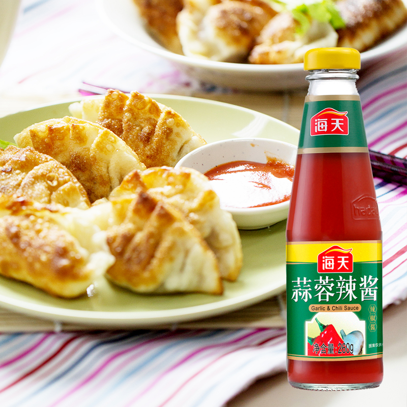 海天蒜蓉辣酱260g 下饭辣椒酱炒菜调料拌面拌饭厨房家用商用露营 - 图1