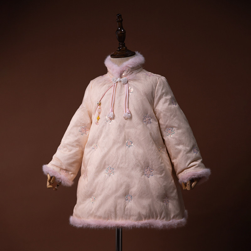 女童国风旗袍连衣裙冬季羽绒服加厚羽绒内胆儿童唐装中式拜年服,淘宝优惠券,粉丝福利购,淘宝优惠卷