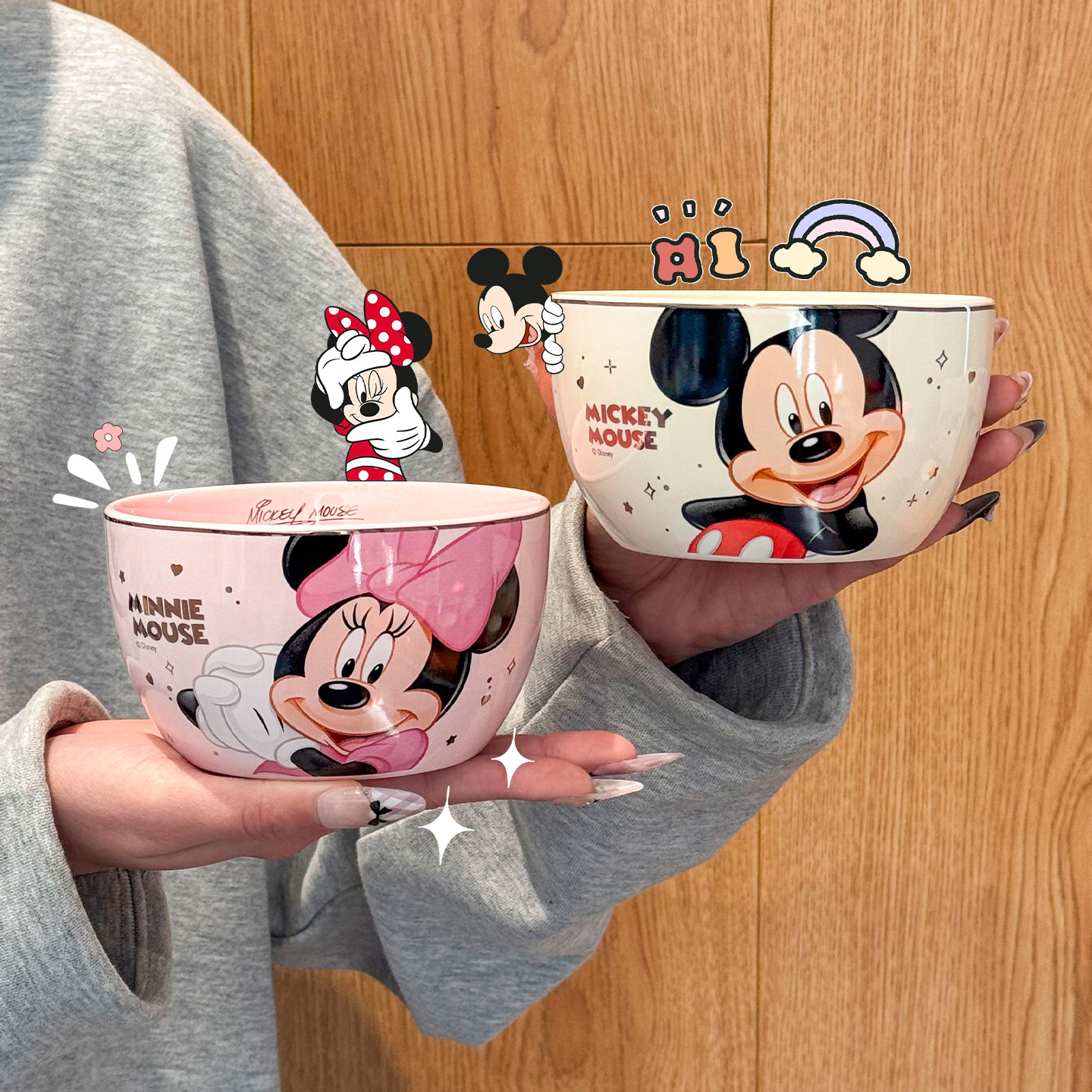 迪士尼联名餐具碗盘套装家用盘子饭碗2026新款乔迁礼物一人食碗碟,淘宝优惠券,粉丝福利购,淘宝优惠卷