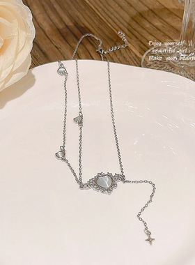 其他钛钢简约锁骨链女式