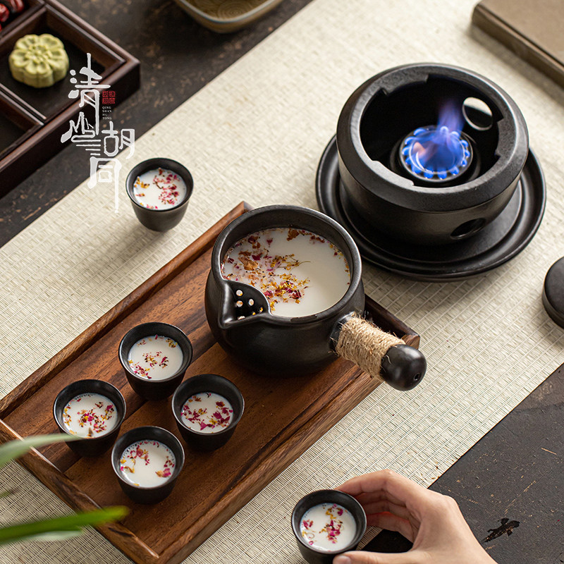 围炉煮茶家用室内煮奶茶罐罐茶煮茶器烤茶陶瓷茶壶耐高温可干烧,淘宝优惠券,粉丝福利购,淘宝优惠卷