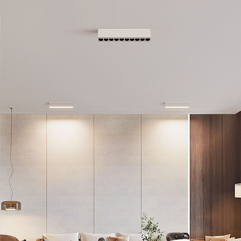 射灯明装无主灯格栅led灯方超薄长条家用客厅过道灯全光谱筒灯,淘宝优惠券,粉丝福利购,淘宝优惠卷